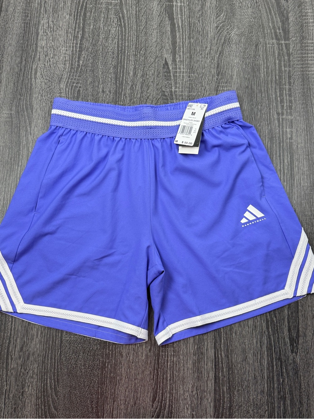 Adidas CrazyLite Purple Basketball Shorts Women’s Size M NWT MSRP $50
